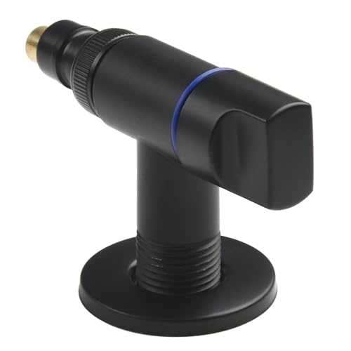 Eckventil Für Wasserhähne 2 PCS Wasserhahn Wasser Winkel Ventil Universal Edelstahl for Waschmaschinen Küche Waschbecken Badezimmer Zubehör(Black) von CGUOHU