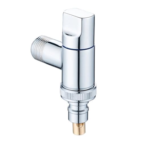 Eckventil Für Wasserhähne 2 PCS Wasserhahn Wasser Winkel Ventil Universal Edelstahl for Waschmaschinen Küche Waschbecken Badezimmer Zubehör(Silver) von CGUOHU