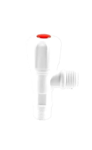 Eckventil Für Wasserhähne 2 PCS Winkel Ventil Wasserhahn Wasser Stop Wc Füllung Control Tap Schalter for Badezimmer Küche Zubehör(White-Single) von CGUOHU