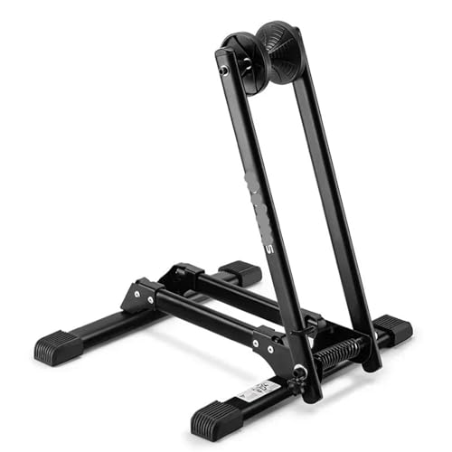Fahrradständer Fahrrad Faltbare Park Racks Indoor Rennrad Boden Rad Ständer Lagerung Stabile Stand Racks Fahrrad Zubehör(Double Pole) von CGUOHU