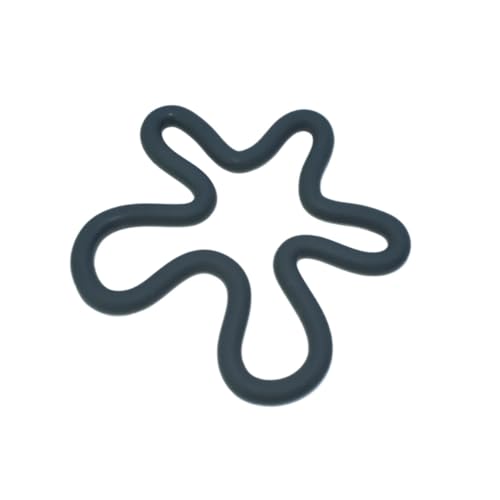 Geschirr Isolierkissen 3 stücke Geometrische Hitzebeständige Silikonmatte Getränkebecher Untersetzer Rutschfeste Topflappen Tisch Tischset Küchenzubehör Untersetzer Pads Topfuntersetzer(DARK GRAY) von CGUOHU
