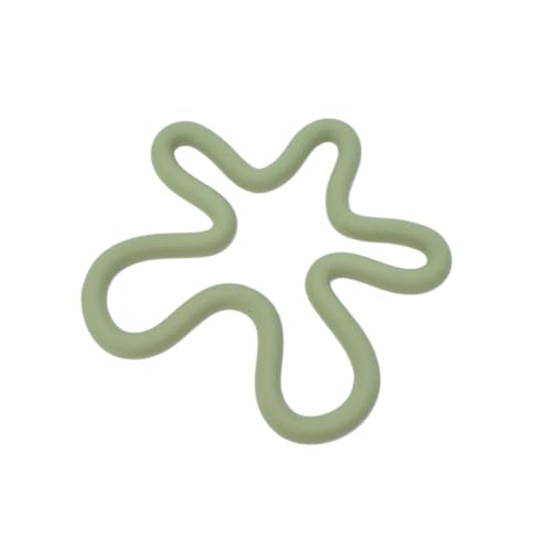 Geschirr Isolierkissen 3 stücke Geometrische Hitzebeständige Silikonmatte Getränkebecher Untersetzer Rutschfeste Topflappen Tisch Tischset Küchenzubehör Untersetzer Pads Topfuntersetzer(Green) von CGUOHU