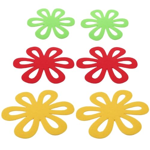 Geschirr Isolierkissen Topf- und Pfannenschoner 6er Set, Topfteiler-Pads/Stapelpfannenschoner/Pfannentrenner-Pads, Isolierpad for Geschirr Topfuntersetzer von CGUOHU