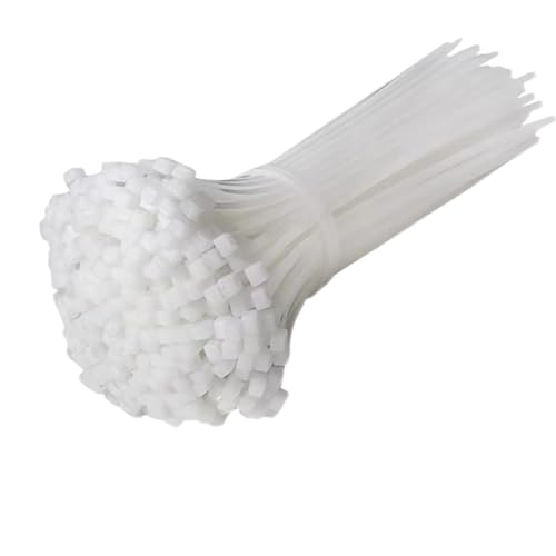 Kabelbinder 500 Stück Kabelbinder aus Kunststoff und Nylon, selbstsichernde, verstellbare Befestigungsschlaufe for Kabel im Homeoffice von CGUOHU
