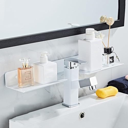 Duschregale ohne Bohren, Duschablage, Selbstklebende Badezimmerregale, Space-Aluminium-Rost für Badezimmer von CGonqx