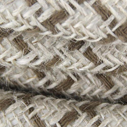 Baumwolltextilkabel – 3 m – Braun und Leinen Natur von CHACON