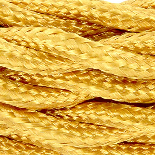 Textilkabel, verdrillt 3 m – Goldfarben von CHACON