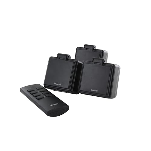 Set mit 3 Mini-Steckdosen, On/Off, für den Außenbereich, 3000 W + Fernbedienung von CHACON