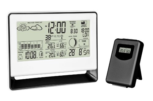 CHACON Wetterstation mit Barometer und Außen-Funksensor. von CHACON