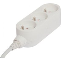 CHACON kompakte kabelgebundene Steckdosenleiste, 3 weiße Steckdosen CHACON von CHACON