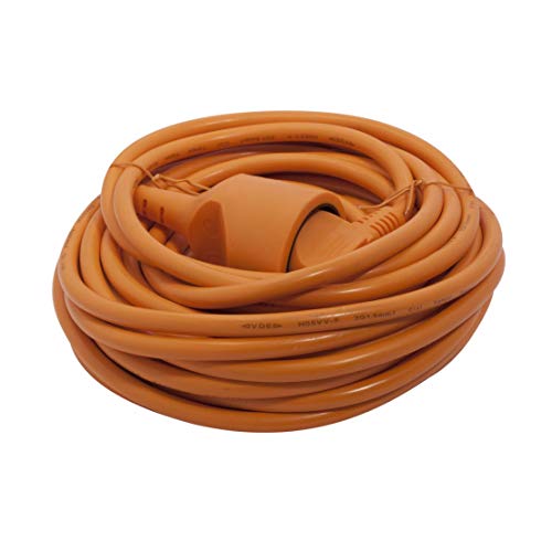 Chacon Erdungslose Verlängerung - 20m 2 x 1,5mm2- orange (SCH) von CHACON