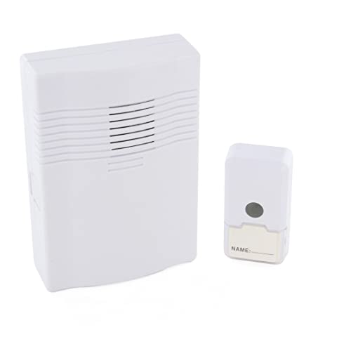 Funk-Türklingel mit Drucktaste – Weiß Funk-Türklingel mit Drucktaste – Weiß von CHACON