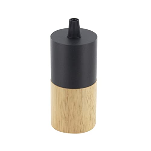 Lampenfassung aus zwei Materialien – Holz und schwarzes Metall Lampenfassung aus zwei Materialien – Holz und schwarzes Metall von CHACON