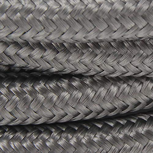 Seidentextilkabel – 3 m – Dunkelgrau von CHACON