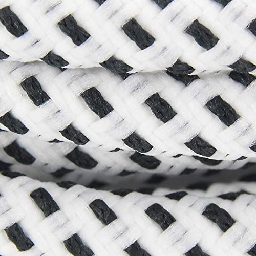 Chacon 3D geprägtes Textilkabel - 3m - Weiß/Schwarz von CHACON