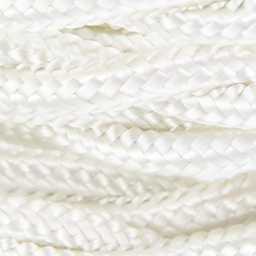 Chacon Cable bezogen mit gewebtem Seidenstoff - 3 m - Elfenbein von CHACON