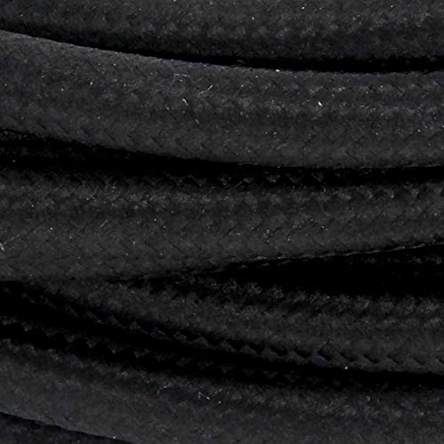 Textilkabel mit Schalter 2 m – Schwarz Textilkabel mit Schalter 2 m – Schwarz von CHACON