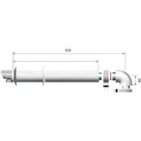 Ariston Group - Ariston Kit für koaxialer Abfluss 1000 60/100 3318073 von ARISTON GROUP
