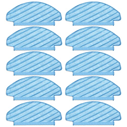 (10 Stück) N10 Wischpads für ECOVACS DEEBOT OZMO N10 Plus, N10, T8, T8+, T8 AIVI, T9, T9 MAX, N8 Pro Staubsauger Wischpad, Wischtücher für Wischtücher und langlebige Reinigungstücher von CHAIN PEAK