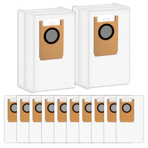 (12 Stück) Omni S1 Pro Ersatzstaubbeutel Kompatibel mit Eufy Robot Vacuum Omni S1 Pro Staubsaugerroboter Selbstentleerungsstation, Einweg-Staubsaugerbeutelzubehör, Kanisterbeutel, Filterbeutelteile von CHAIN PEAK