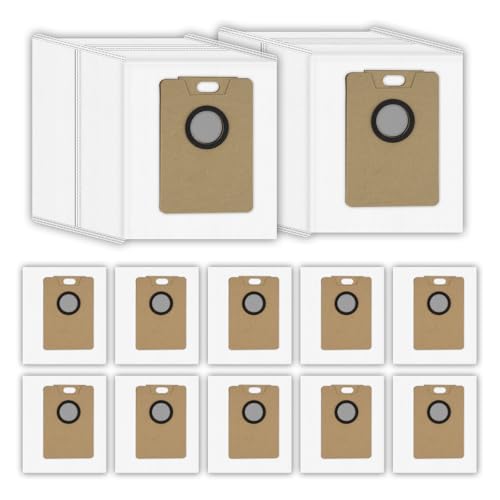 (12 Stück) RV30 Max Plus Ersatz-Staubbeutel pour Tapo RV30 Max Plus, RV20 Max Plus Saugroboter, Staubsaugerbeutel, Bodenstaubsaugerbeutel, staubsaugerbeutel Zubehörset von CHAIN PEAK