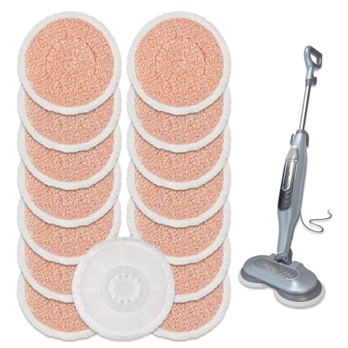 (15 Stück) Ersatz-Mopp-Pads kompatibel mit Shark S7000 S7000AMZ S7001 XKITP7000 S7201 S7000 Serie und S7001TGT Steam & Scrub All-in-One Scrubbing Mop, Heavy Duty Scrubbing Mopping Pads von CHAIN PEAK