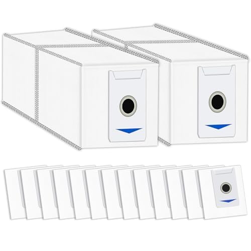 (15 Stück) T30 Pro Omni Ersatzstaubbeutel kompatibel mit ECOVACS DEEBOT T30 Pro Omni/ T30 Omni/Yeedi M12 Pro+ Roboterstaubsauger Aktivkohlefilterbeutel, selbstentleerende Dock-Einwegstaubsaugerbeutel von CHAIN PEAK