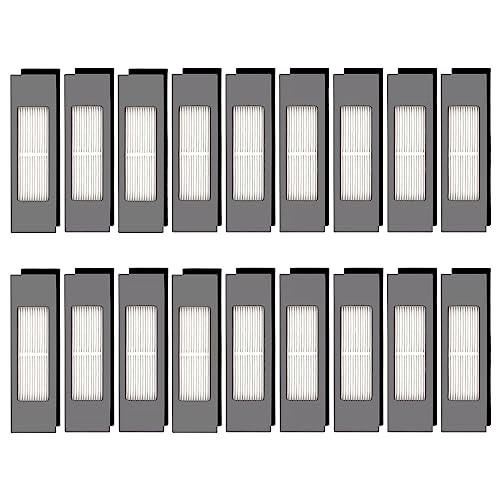 (18 Pezzi) Filtro HEPA per Robot Aspirapolvere Ecovacs DEEBOT OZMO 920 950 T8 AIVI Max T9 T5 N5 N7 N8+ N8 Pro Plus DX55 DX93 DJ65, Kit Filtro per Robot Aspirapolvere, Parti di Ricambio 18 Filtri von CHAIN PEAK