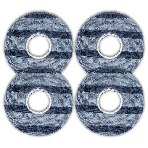 (4 Stück) C20 Omni Wischpads kompatibel mit Eufy C20 Omni Saugroboter, waschbares Wischtuch-Zubehörset, Omni C20 Wischpad, Ersatzteile von CHAIN PEAK