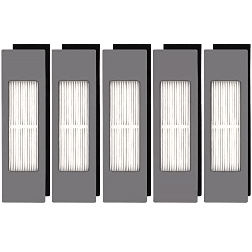 (5 Stück) N10 HEPA-Filter für Saugroboter Ecovacs DEEBOT OZMO N10 N10 Plus 920 950 T8 AIVI Max T9 T5 N5 N7 N8+ N8 Pro Plus DX55 DX93 DJ65, Filterset für Saugroboter, Ersatzteile, 5 Filter von CHAIN PEAK