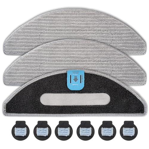 (9 Stück) Wischpads und Dochte kompatibel mit iRobot Roomba Combo j5, Combo j5+, Combo i5, Combo i5+ Roboterstaubsauger & Wischmopp, Ersatz-Mikrofaser-Wischpads, Wischpad-Zubehör von CHAIN PEAK