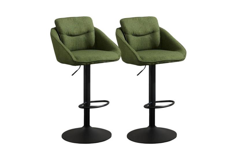 CHAIRUS Barhocker 2er/4er-Set Barhocker, höhenverstellbar & drehbar, Leinenstoff (2 St) von CHAIRUS