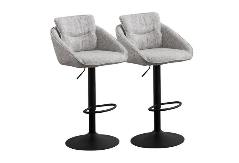 CHAIRUS Barhocker 2er/4er-Set Barhocker, höhenverstellbar & drehbar, Leinenstoff (2 St) von CHAIRUS