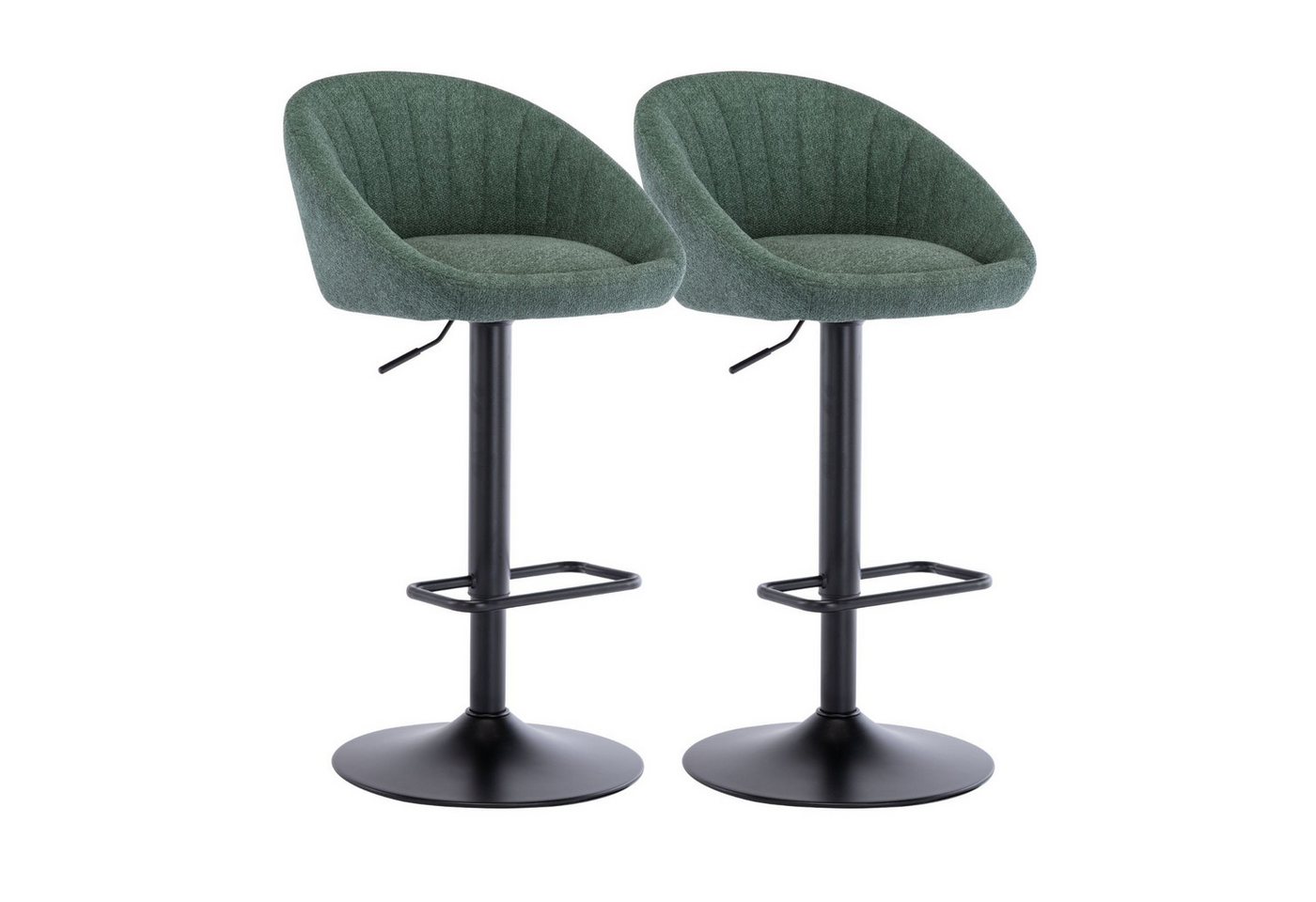 CHAIRUS Barhocker 2er Set, Drehhocker mit Rückenlehne, Küchenhocker, Barstuhl (2 St), Barhocker zum Essen mit Sitzhöhe von 64-86 cm von CHAIRUS