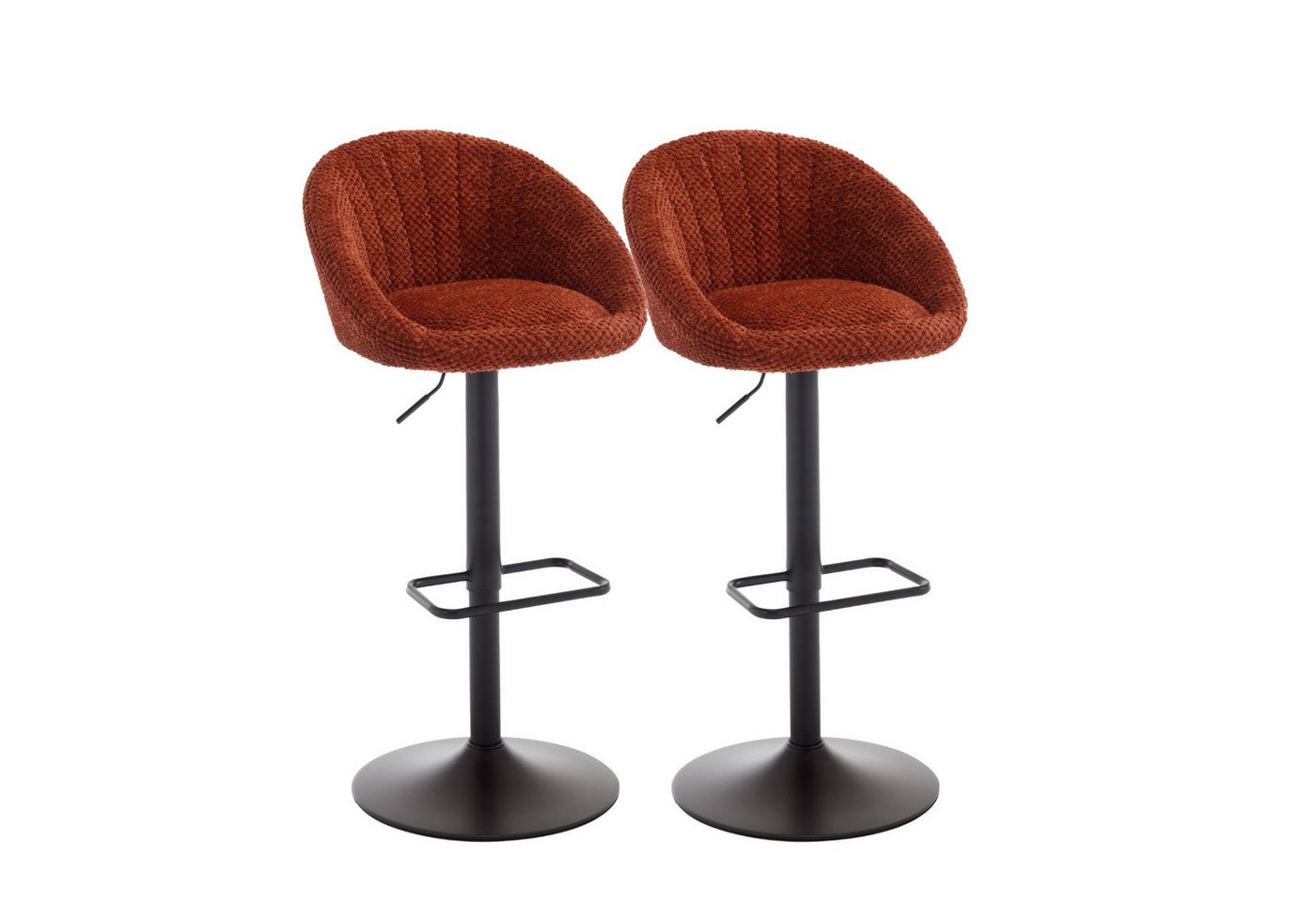 CHAIRUS Barhocker 2er Set, Drehhocker mit Rückenlehne, Küchenhocker, Barstuhl (2 St), Barhocker zum Essen mit Sitzhöhe von 64-86 cm von CHAIRUS