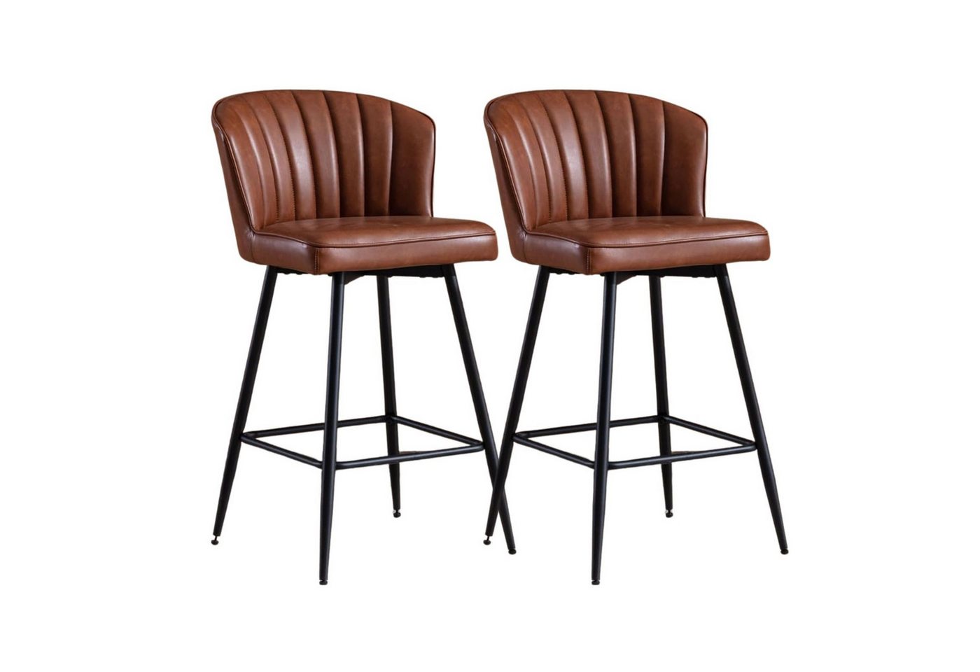 CHAIRUS Barhocker 2er-Set PU-Leder Barhocker mit Metallbeinen CHAIRUS Barhocker 2er-Set PU-Leder Barhocker mit Metallbeinen von CHAIRUS