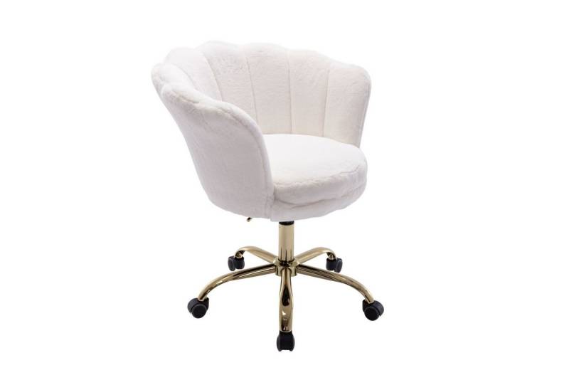 CHAIRUS Bürostuhl höhenverstellbarer Schminkstuhl mit Rollen in Blütenform (1 St), Schreibtischstuhl, Polsterstuhl, Drehstuhl von CHAIRUS