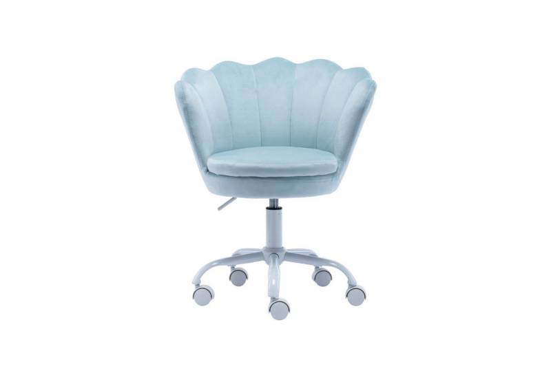 CHAIRUS Drehstuhl Höhenverstellbarer Samt-Drehstuhl mit Blütenblatt-Design für Kinder (1 St), Bürostuhl, Schreibtischstuhl, Polsterstuhl von CHAIRUS