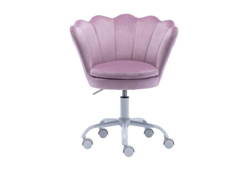 CHAIRUS Drehstuhl Höhenverstellbarer Samt-Drehstuhl mit Blütenblatt-Design für Kinder (1 St), Bürostuhl, Schreibtischstuhl, Polsterstuhl von CHAIRUS