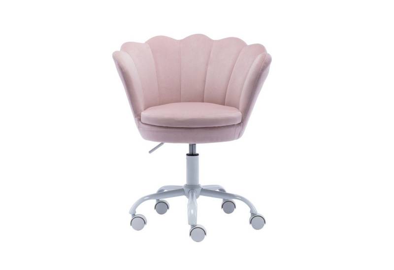 CHAIRUS Drehstuhl Höhenverstellbarer Samt-Drehstuhl mit Blütenblatt-Design für Kinder (1 St), Bürostuhl, Schreibtischstuhl, Polsterstuhl von CHAIRUS