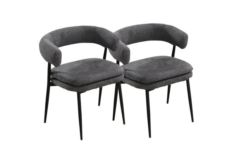 CHAIRUS Esszimmerstuhl 2er Set Chenille-Polsterstühle für Küche/Esszimmer von CHAIRUS
