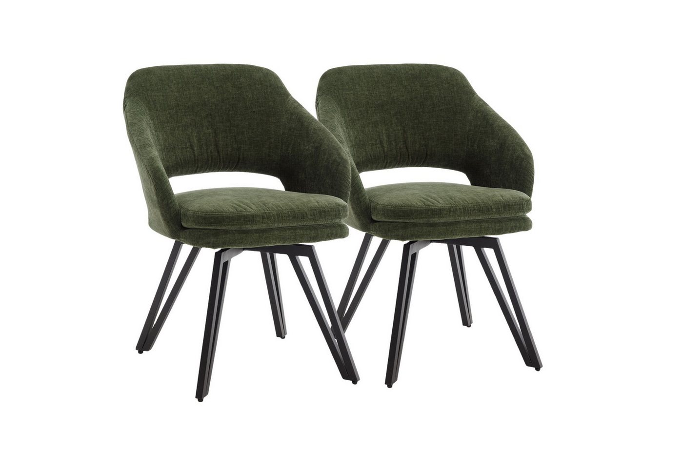 CHAIRUS Esszimmerstuhl 2er Set Leinen/Chenille-Esszimmerstühle mit Rückenlehne CHAIRUS Esszimmerstuhl 2er Set Leinen/Chenille-Esszimmerstühle mit Rückenlehne von CHAIRUS