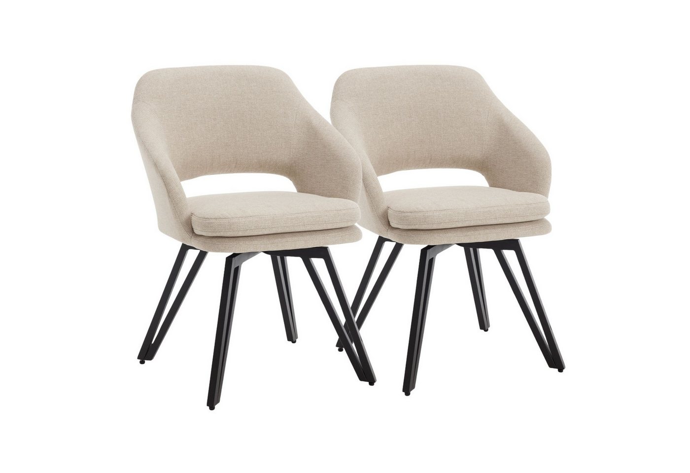 CHAIRUS Esszimmerstuhl 2er Set Leinen/Chenille-Esszimmerstühle mit Rückenlehne CHAIRUS Esszimmerstuhl 2er Set Leinen/Chenille-Esszimmerstühle mit Rückenlehne von CHAIRUS
