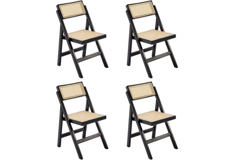 CHAIRUS Esszimmerstuhl 2er Set Rattan-Klappstühle, vintage Design für Küche/Esszimmer (4 St) von CHAIRUS