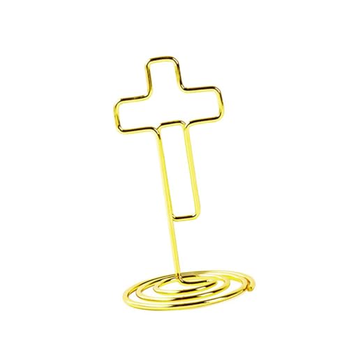 100 Stück Metall Büro Memo-Halter Ständer religiöse Veranstaltungsdekorationen Metallstruktur zum Organisieren von Notizkarten und Fotos auf dem Schreibtisch, Rechnungen und Quittungen von CHAKAE