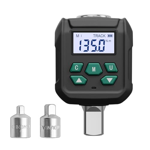 CHAKAE Hohe Genauigkeit, 1,3 cm elektronischer Drehmomentadapter, digitaler Drehmomentadapter, einfache Verwendung für Autowartung, Fahrradmontage, digitaler Drehmomentschlüssel von CHAKAE