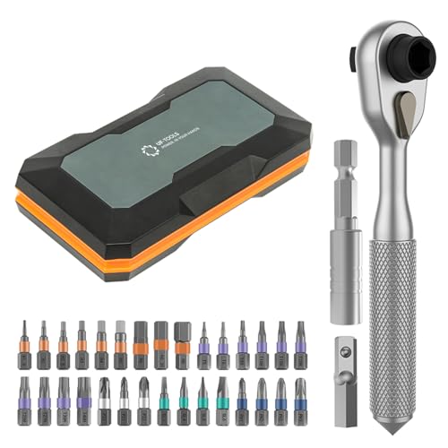 CHAKAE Schraubendreher-Set, 42-in-1-Steckschlüssel-Kits, kleine Ratschen, Schraubendreher, Schraubenschlüssel, Werkzeug-Set, Stange für Heimreparatur, Autowartungswerkzeug CHAKAE Schraubendreher-Set, 42-in-1-Steckschlüssel-Kits, kleine Ratschen, Schraubendreher, Schraubenschlüssel, Werkzeug-Set, Stange für Heimreparatur, Autowartungswerkzeug von CHAKAE