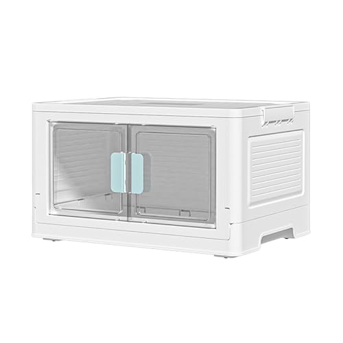 CHAKAE Tragbarer Doppeltür-Aufbewahrungsschrank mit transparenten Fächern, Organizer, Outdoor-Reise, Faltbox, transparenter Organizer von CHAKAE