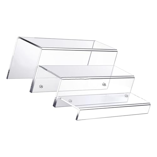 CHAKAE Weinregal mit 3 Etagen, stabiles Acryl, Flaschenhalter, Zubehör für Zuhause und Küchenzubehör, Organisation, Heimzubehör von CHAKAE