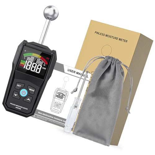 Digitaler Tester für Baumaterialien, Holzböden, automatische Abschaltung, Soundwarnsysteme, hochauflösender LCD-Bildschirm von CHAKAE